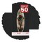 Black Suede Mat Board for 10x20 Frames - Oval Opening for 5x15 Photos